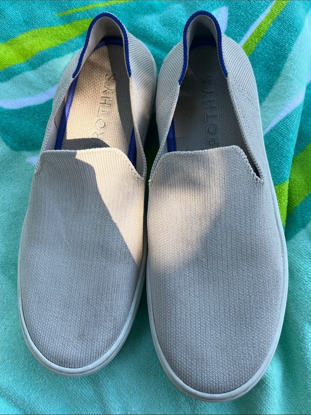 ROTHY’S THE ORIGINAL SLIP ON SNEAKERS CREAM SIZE 7.5 - Picture 3 of 10